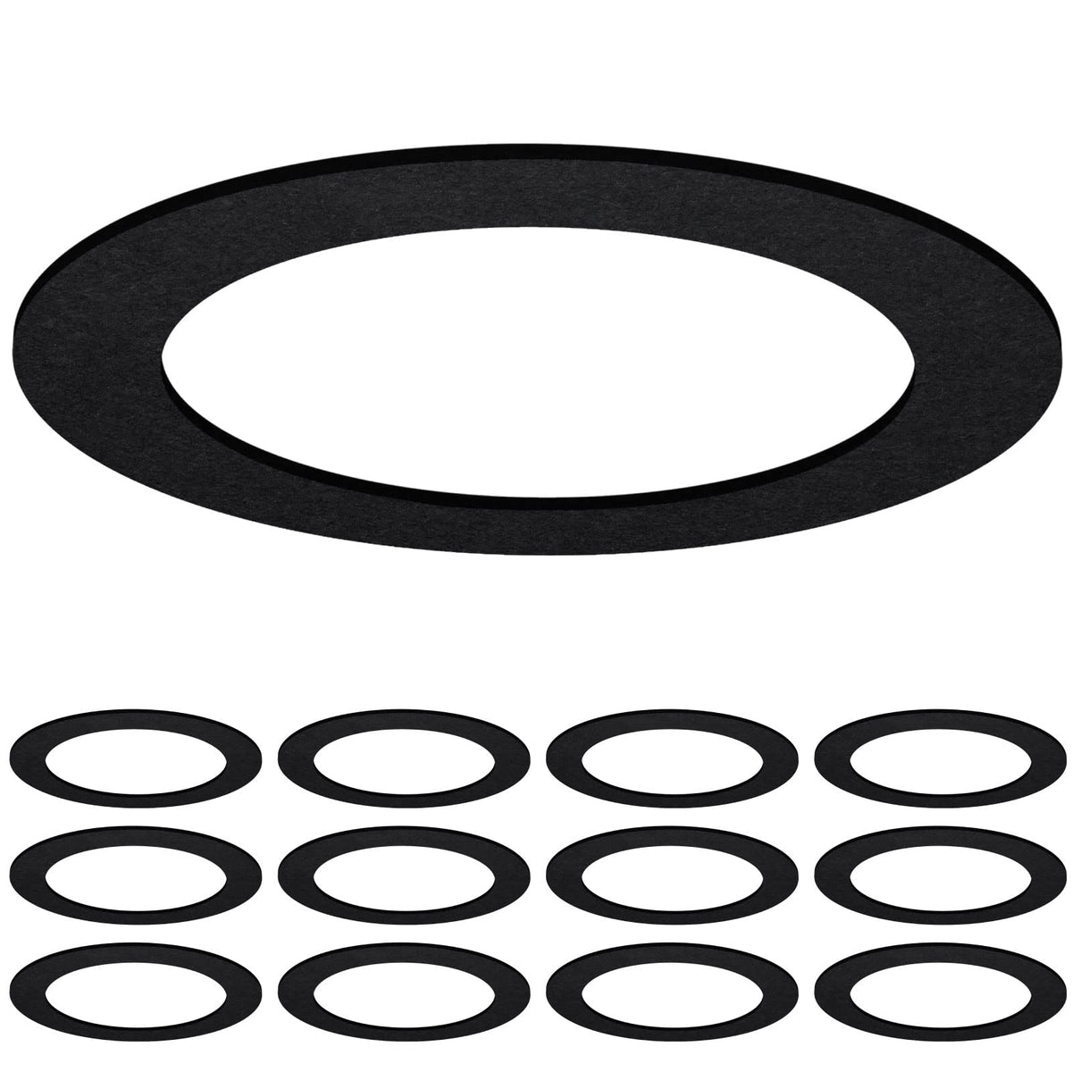 Sunco Goof Ring flush-mount outer diameter 8.6 inches for 6-inch recessed lights.