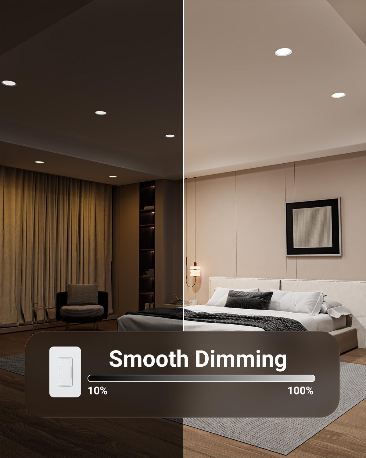 Sunco IC-rated ceiling light safe with insulation contact