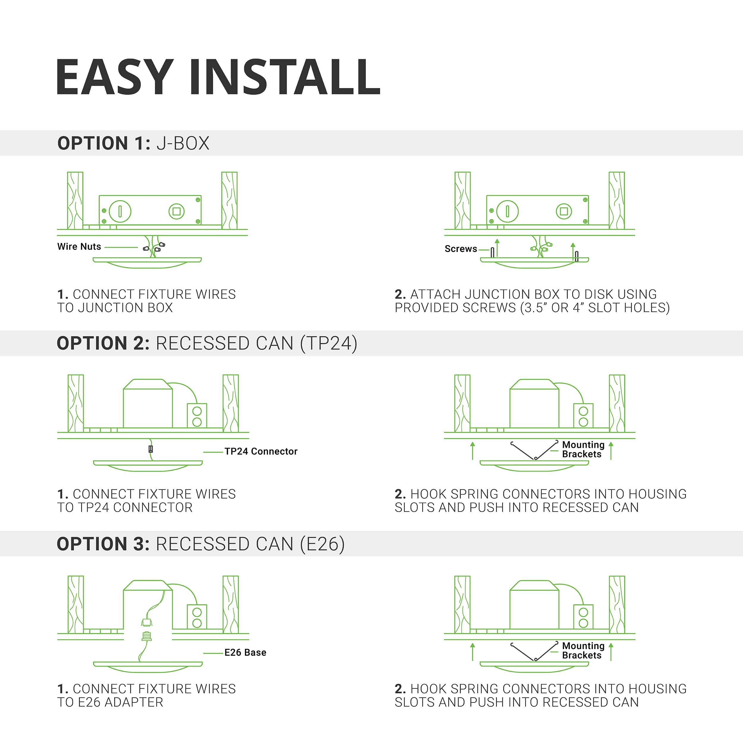 Sunco dimmable LED disk downlight 4000K adapts to mood in any room