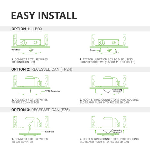 Sunco dimmable LED disk downlight 4000K adapts to mood in any room