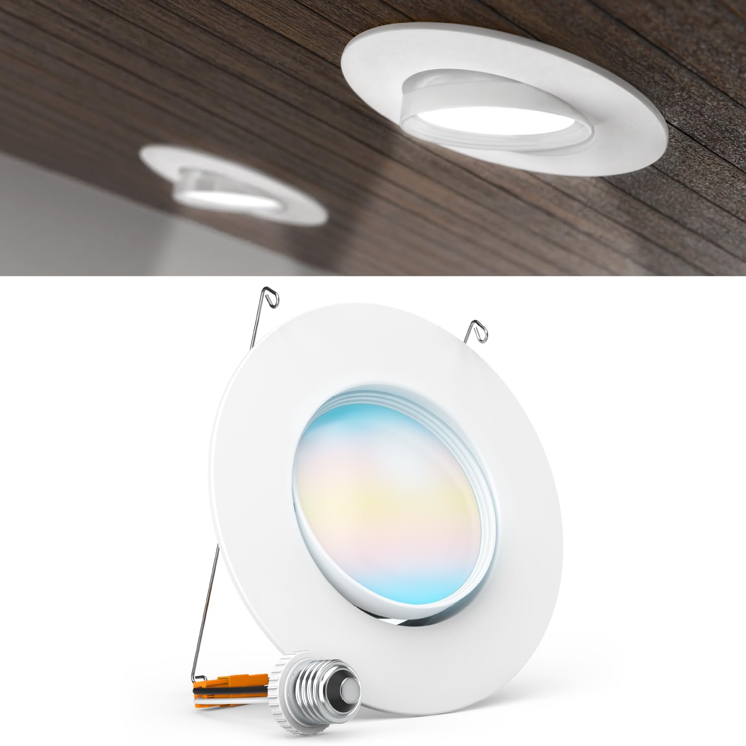 Sunco LED downlight in ceiling for easy retrofit installation