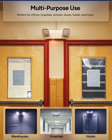 Sunco commercial grade emergency light enables reliable deployment in offices.