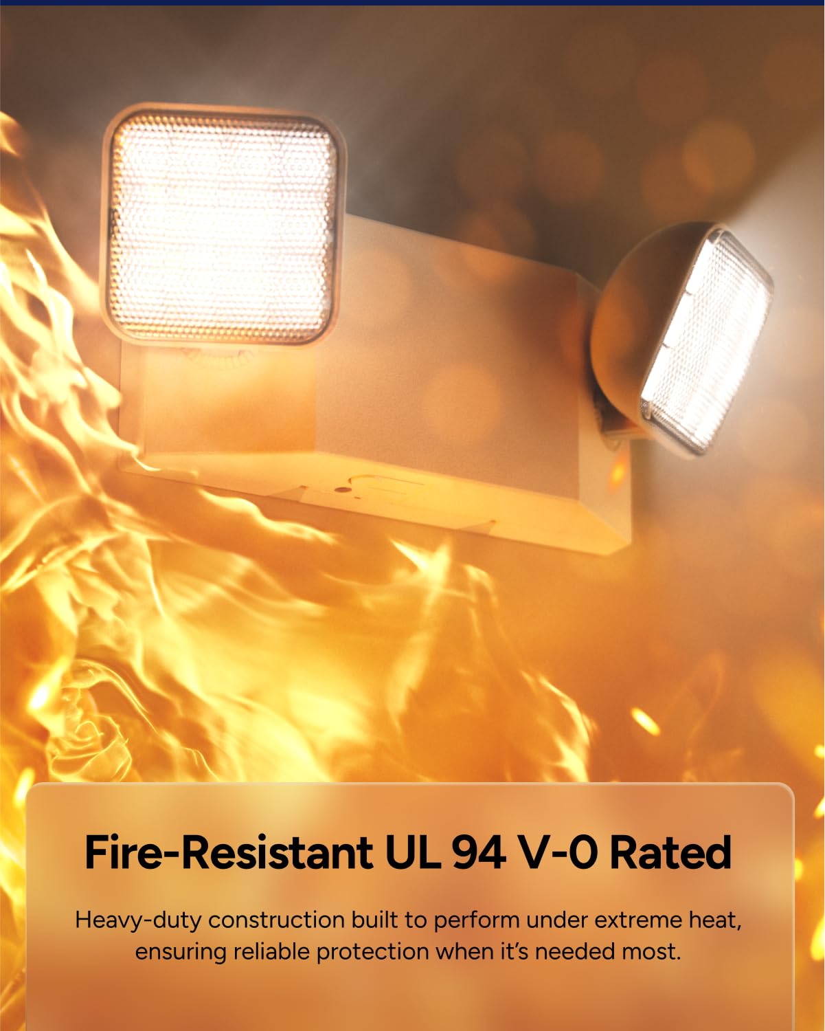Sunco LED emergency light wall mount installation shows slim profile.