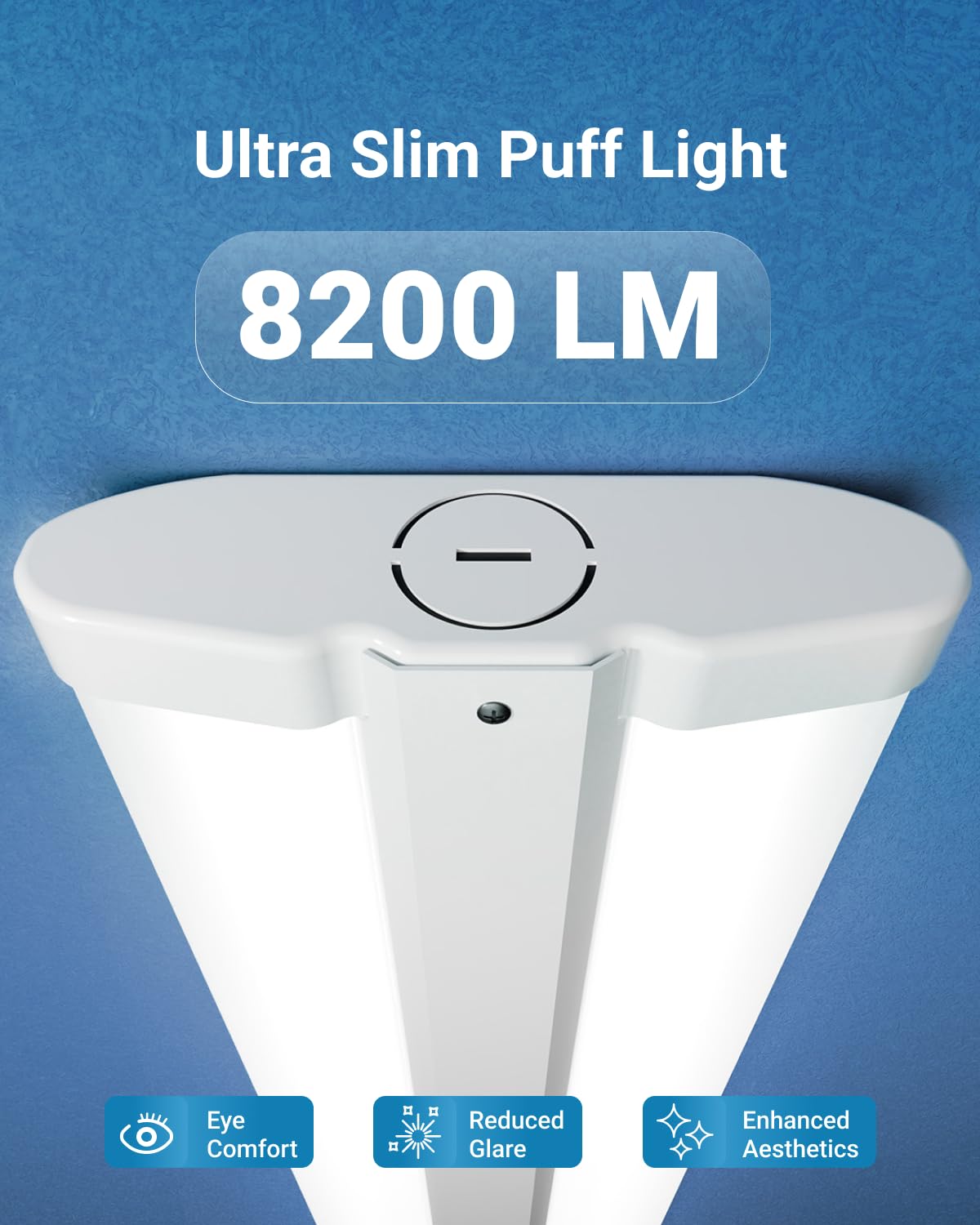 Sunco garage light hardwired setup demonstrating quick installation.