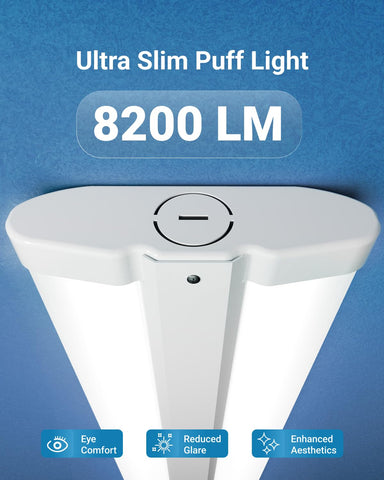 Sunco garage light hardwired setup demonstrating quick installation.