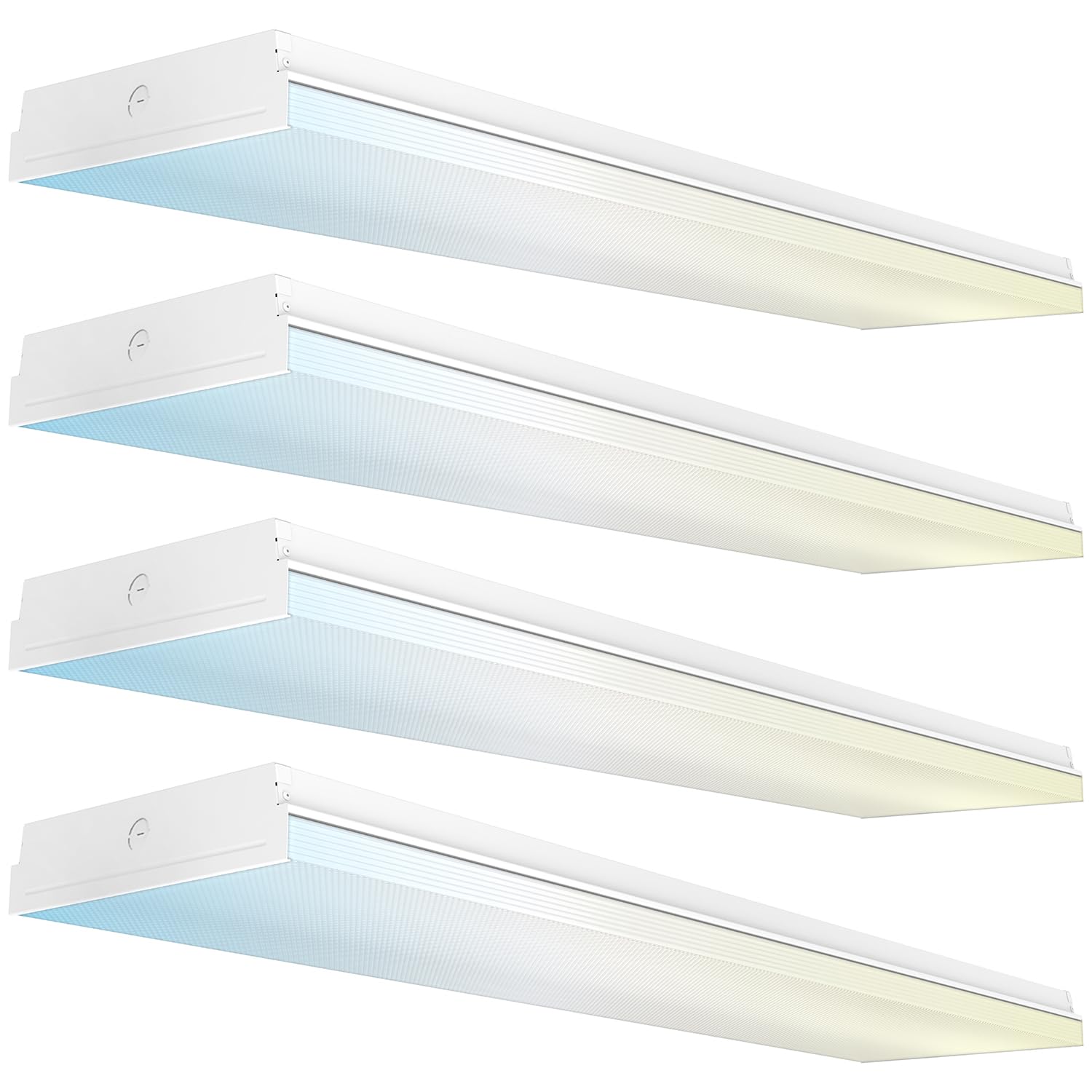 Sunco LED garage light 11-inch Prisma wraparound provides bright, even illumination for workspaces.