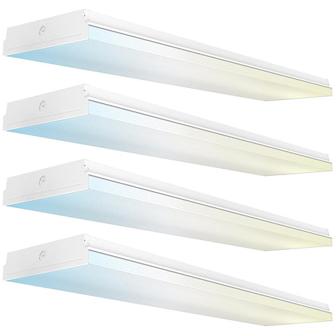 Sunco LED garage light 11-inch Prisma wraparound provides bright, even illumination for workspaces.