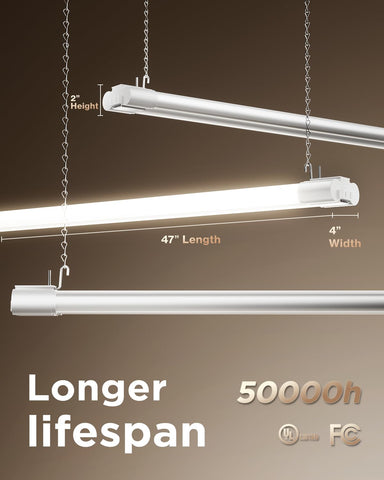 Sunco LED Shop Light 4-pack provides consistent lighting for larger areas