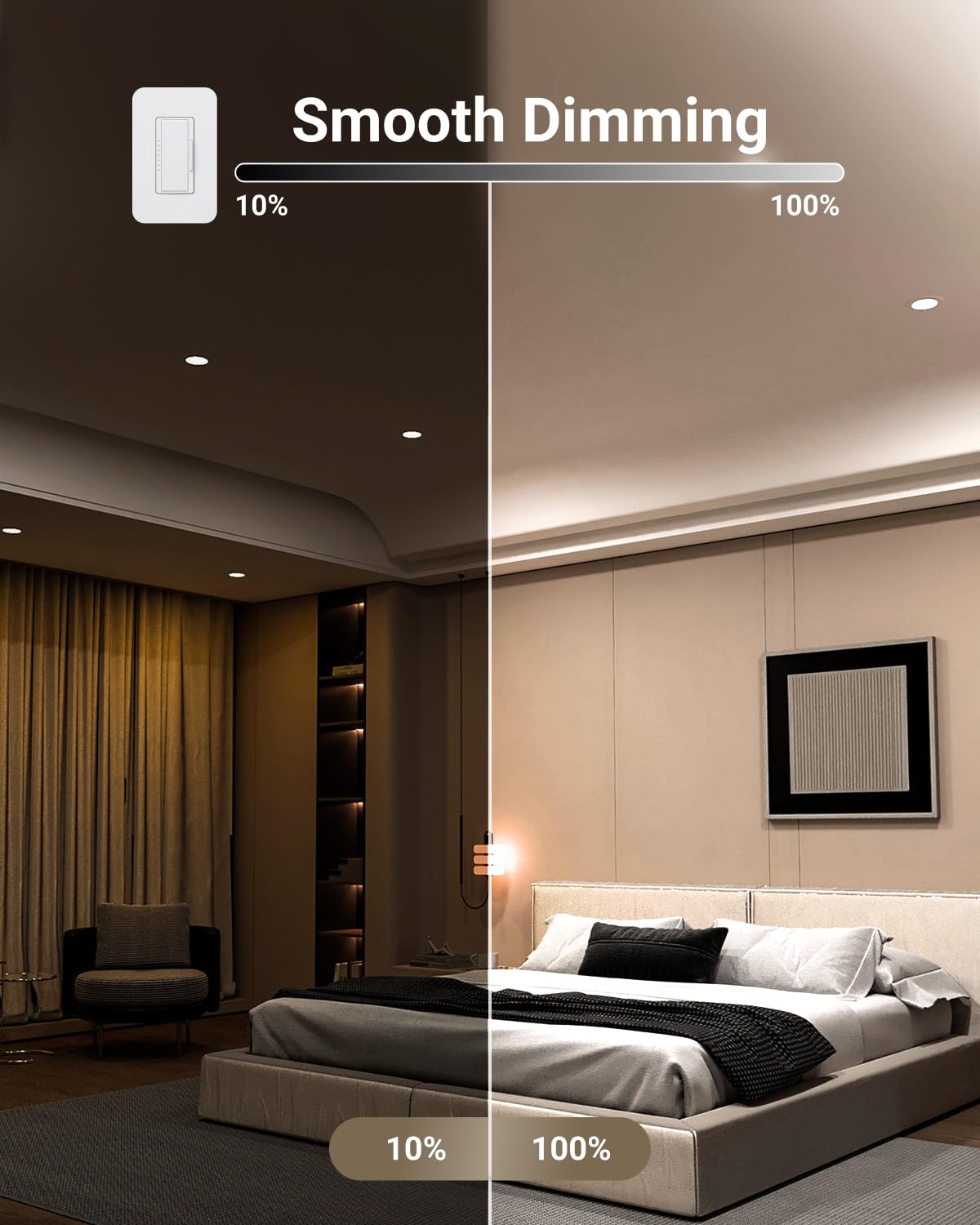 Sunco Lighting 12-pack 4in downlight cool-white 4000K ideal for neutral lighting.