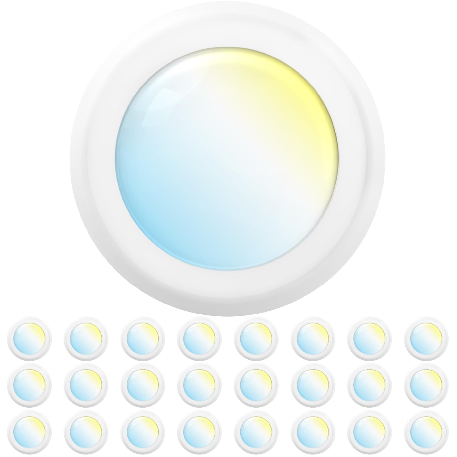 Sunco Lighting 6-inch LED disk light present front view for bright kitchens
