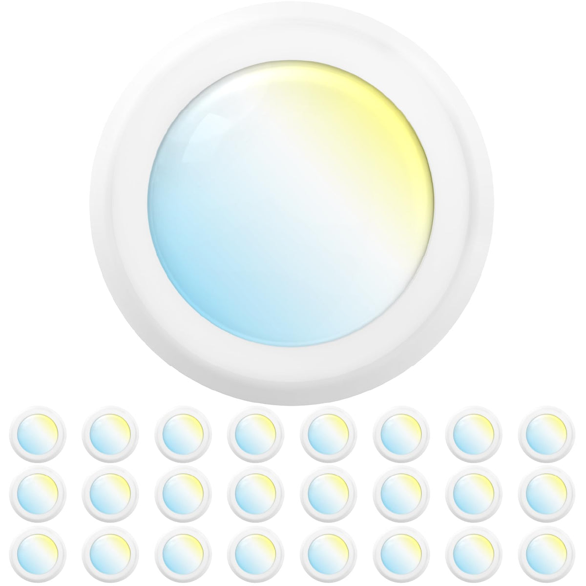 Sunco Lighting 6-inch LED disk light present front view for bright kitchens