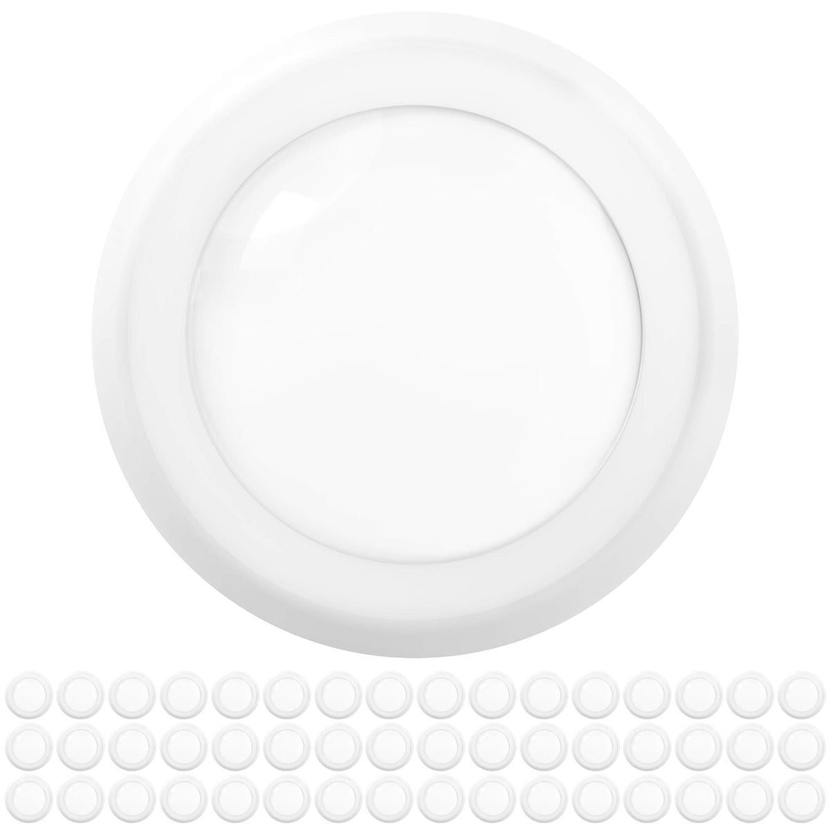 Sunco Lighting 48-pack LED disc light 6-inch installed for bright, even kitchen illumination.