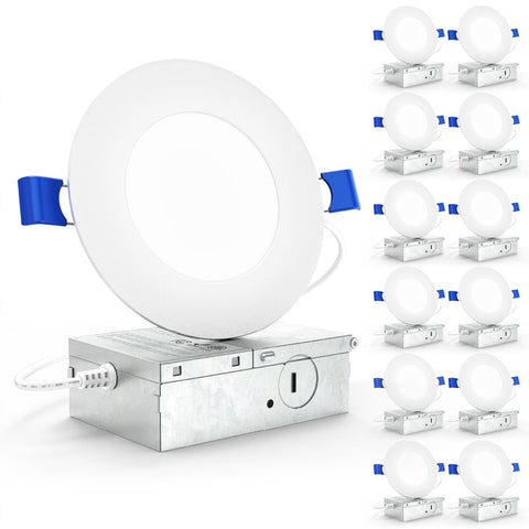 Sunco Lighting 4-inch downlight with junction box for quick canless install