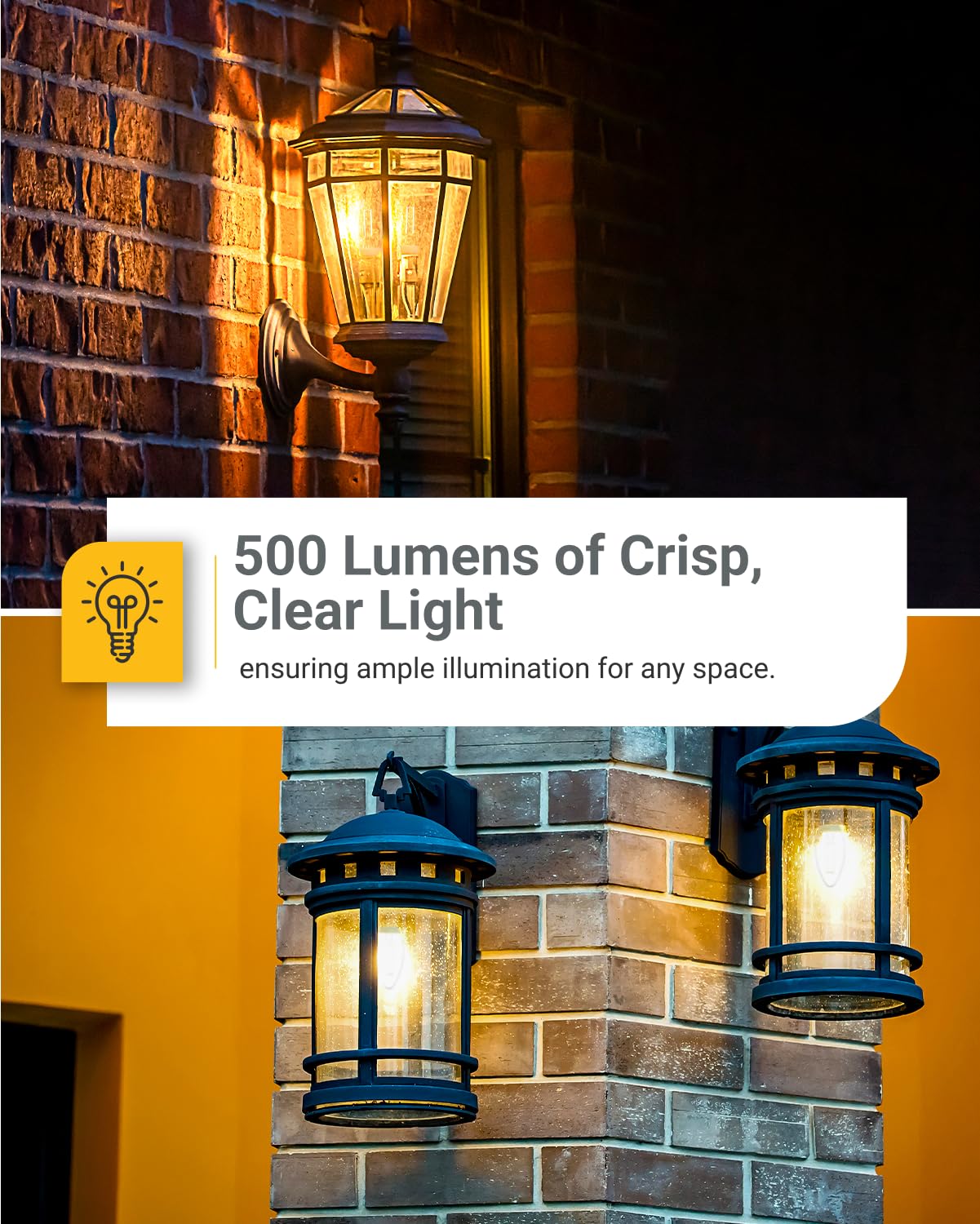 Sunco dusk-to-dawn bulb delivers 500 lumens in daylight-like tone