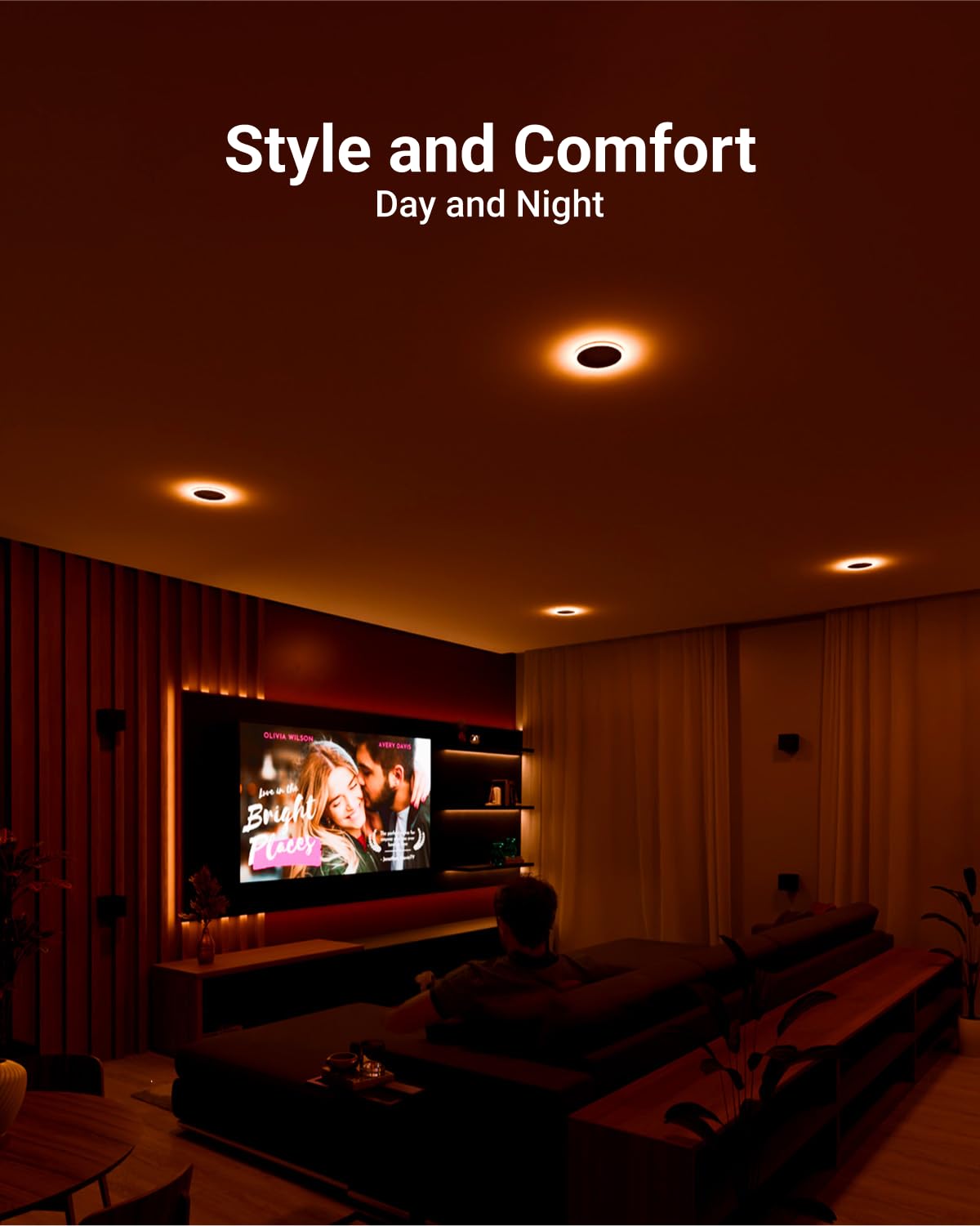 Sunco Lighting 6-inch recessed downlight with CCT slider for customizable ambience.