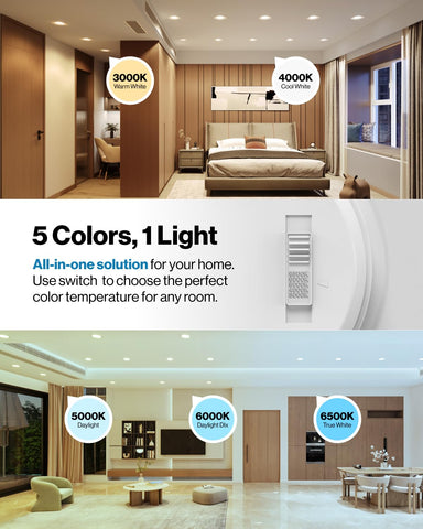 Sunco Lighting dimmable LED downlight with 10–100 percent dimming.