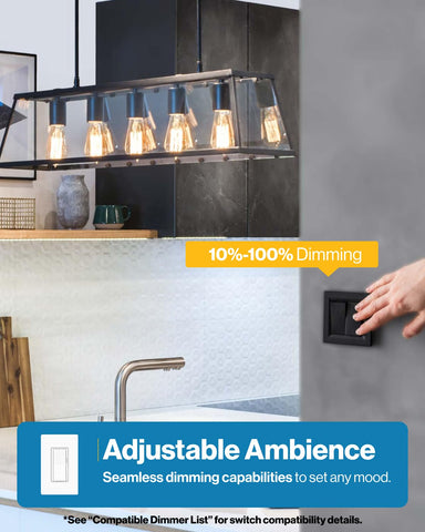Sunco Lighting 800 lumens ST64 LED with 8W for 60W-equivalent brightness.