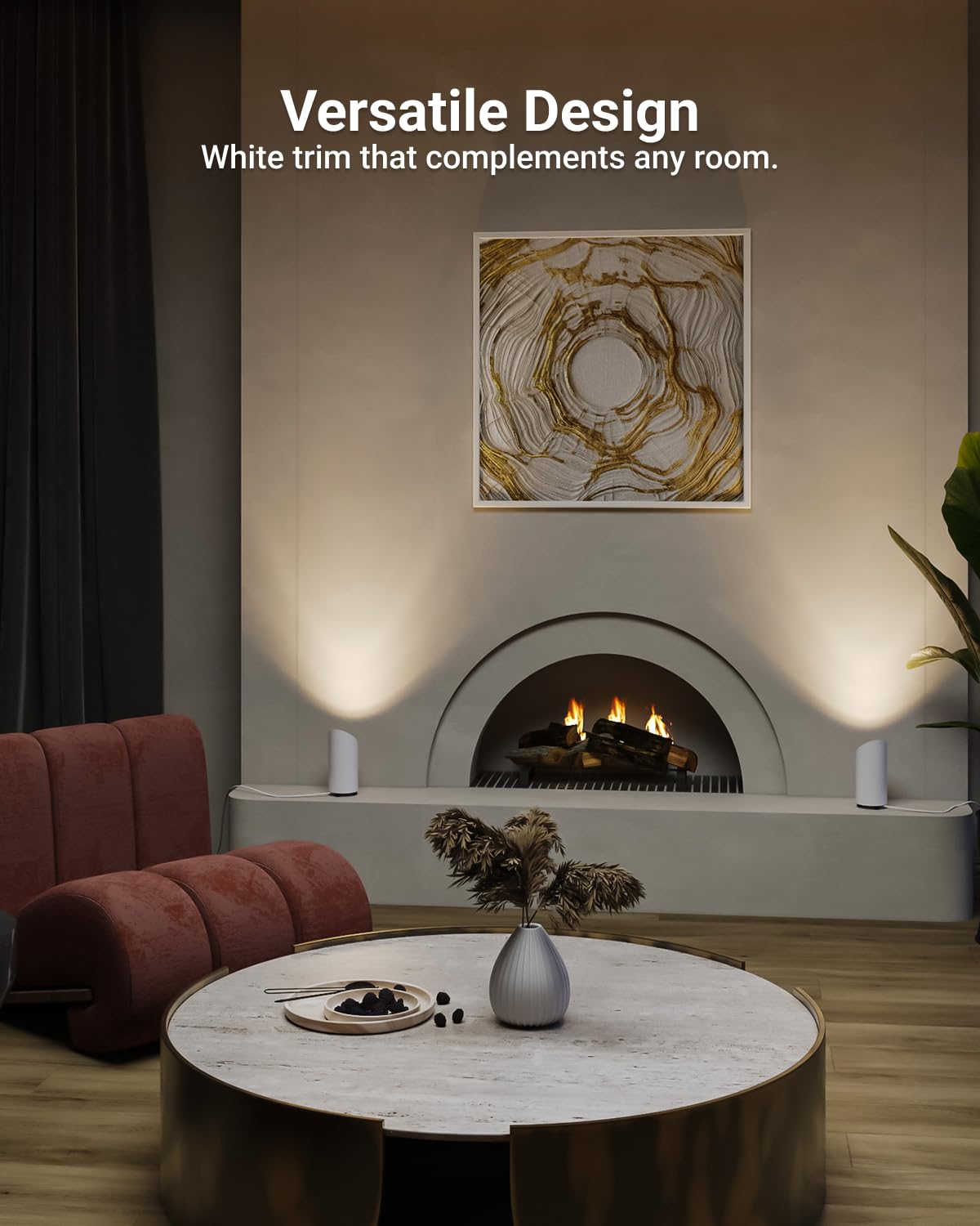 Sunco Lighting sleek aluminum cylindrical uplight design for modern spaces