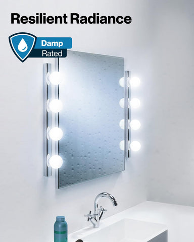 Sunco Lighting bathroom vanity glow with 5000K daylight for task lighting