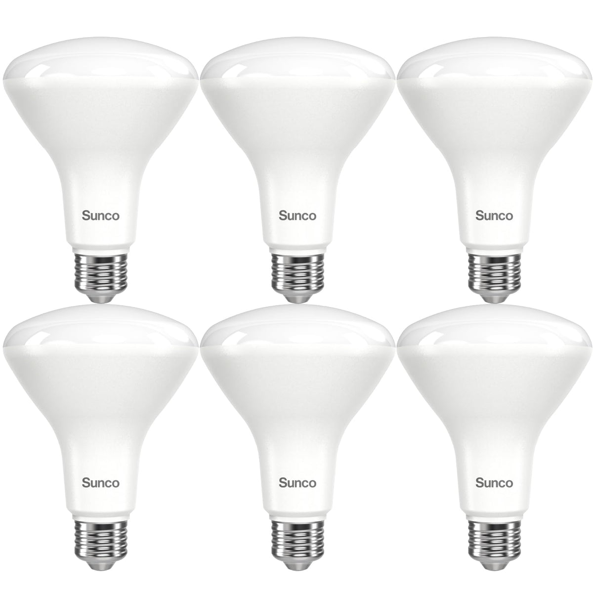 Sunco Lighting BR30 six-pack high output for recessed cans