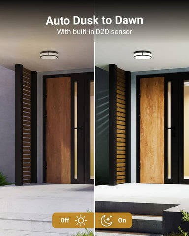 Sunco Lighting damp-rated flush mount ceiling light for humid spaces
