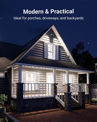 Sunco PAR38 dimmable LED spotlight enables flexible exterior ambience.
