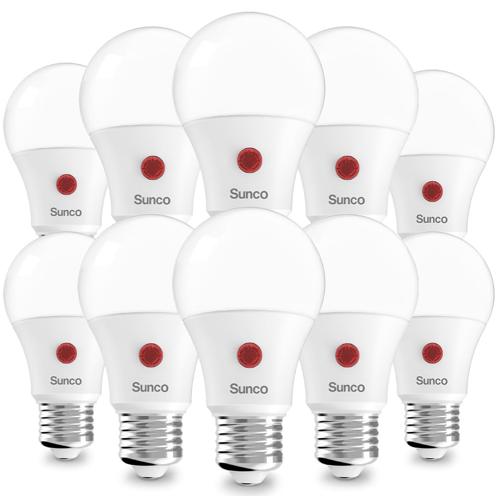 Sunco Lighting dusk-to-dawn A19 outdoor bulb delivering automatic exterior illumination