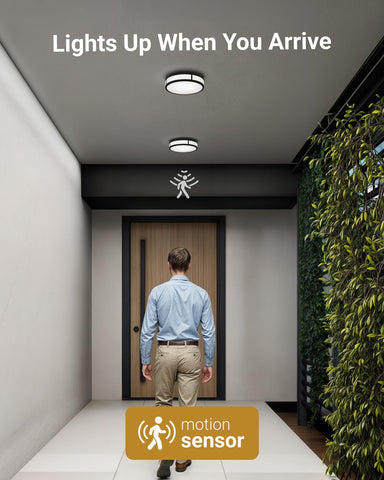Sunco Lighting dusk-to-dawn ceiling light provides automatic night illumination