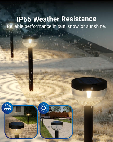 Sunco Lighting dusk-to-dawn sensor pathway light activates automatically at night