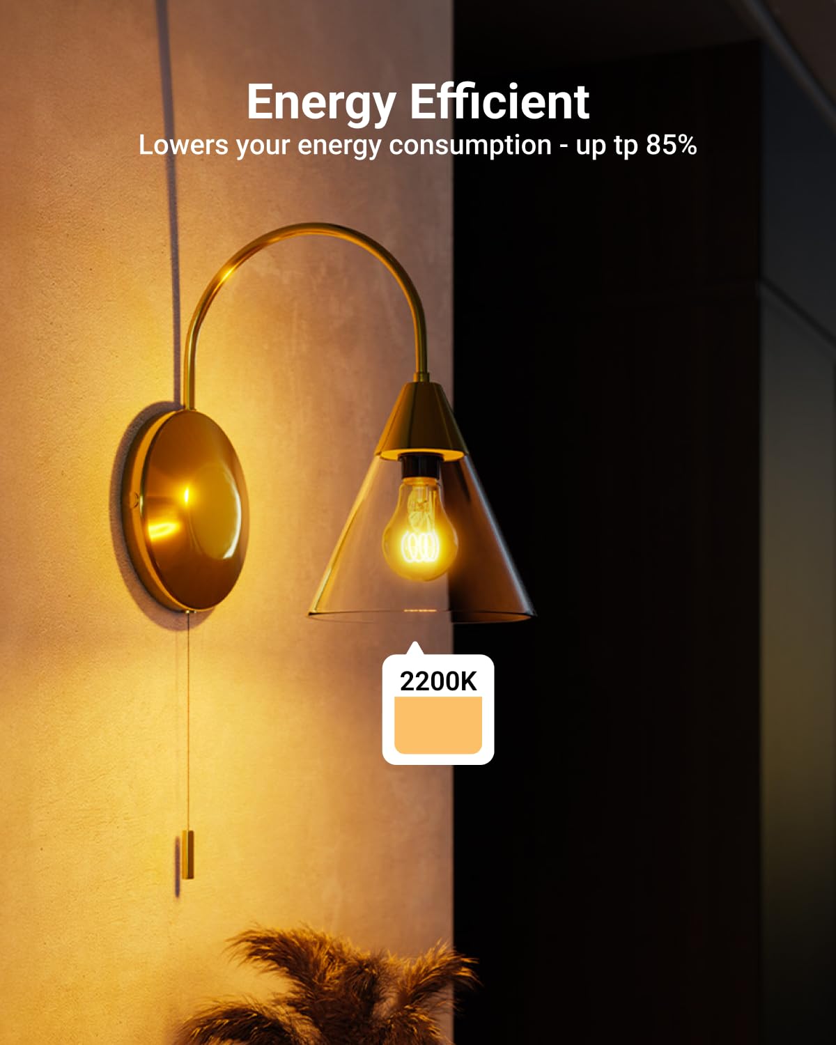 Easy installation with Sunco Lighting E26 base in pendant lights