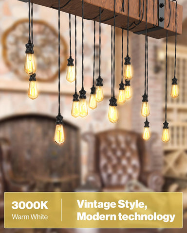Sunco Lighting dimmable Edison bulb demonstrates smooth 10-100 percent brightness control.