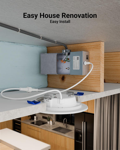 Sunco Lighting IC rated downlight offers safe insulation contact
