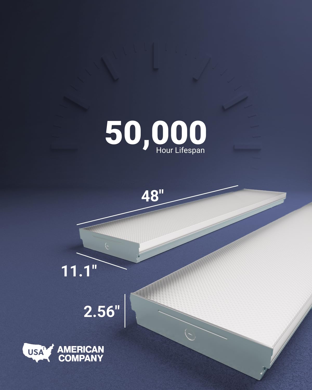Linked Prisma lights with Sunco connectors extend coverage across workshops.