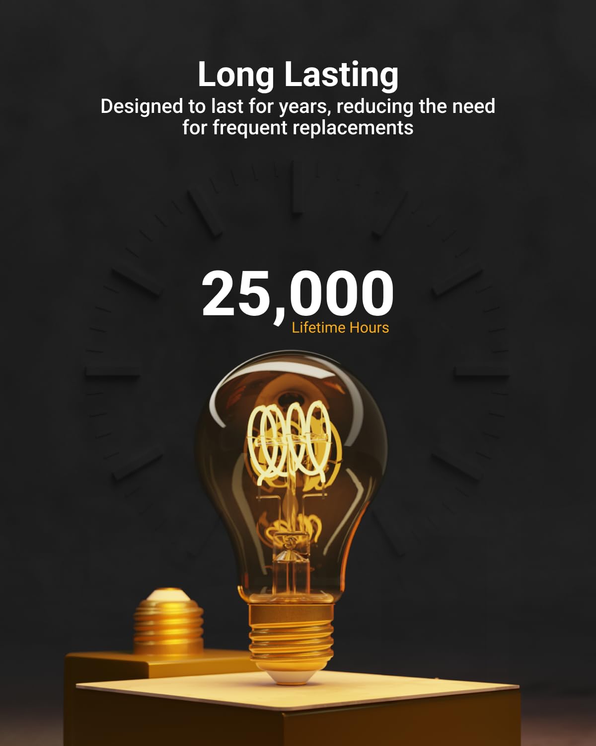 Warm ambiance in living room using Sunco Lighting vintage filament bulbs