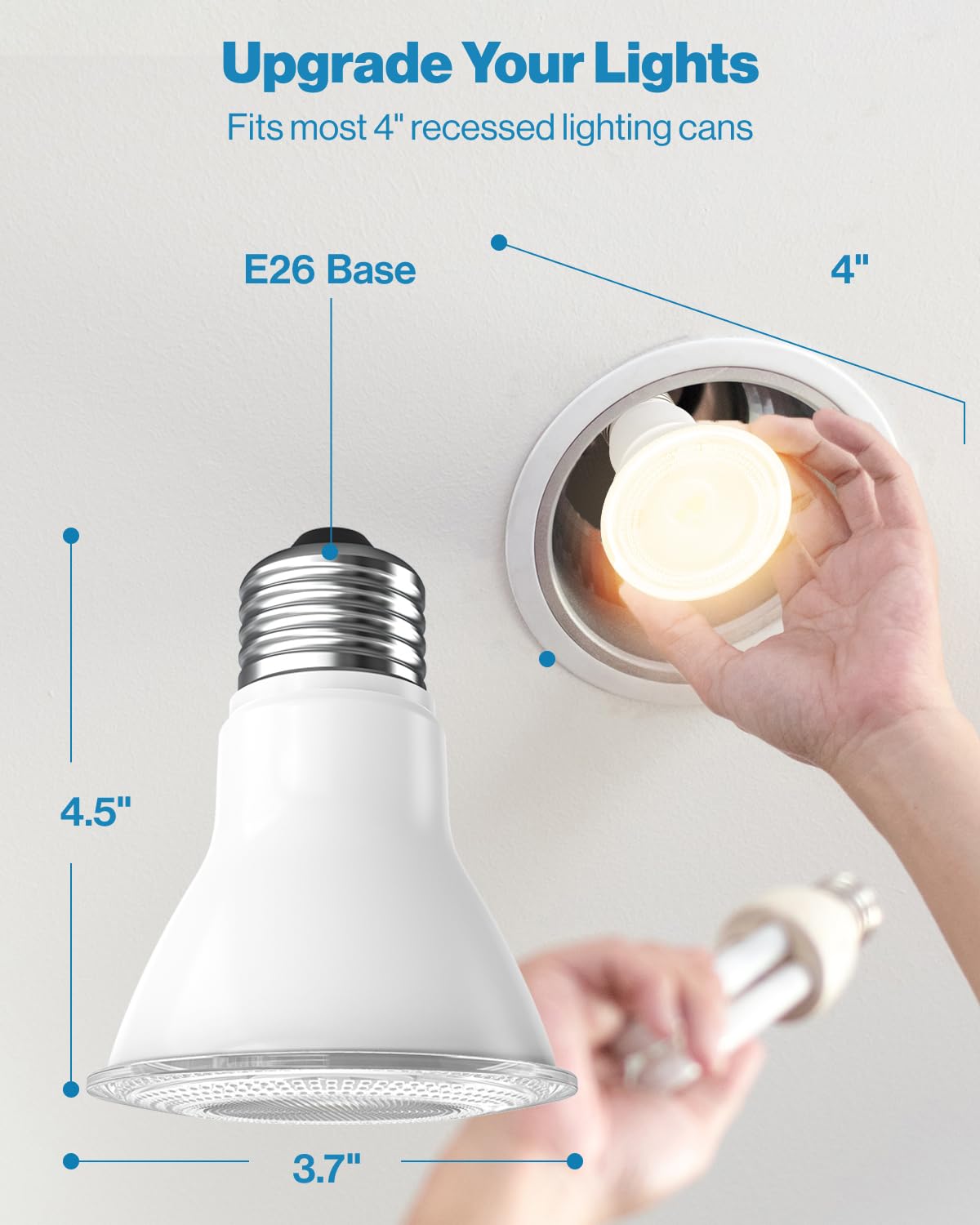 Sunco Lighting PAR30 2700K warm white glow ideal for welcoming entryways.