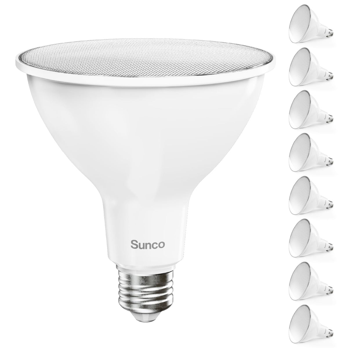 Sunco Lighting PAR38 LED flood light bulbs 8-pack for outdoor security lighting