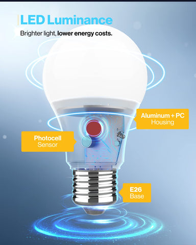 Sunco Lighting weatherproof exterior bulb suitable for walkways and decks.