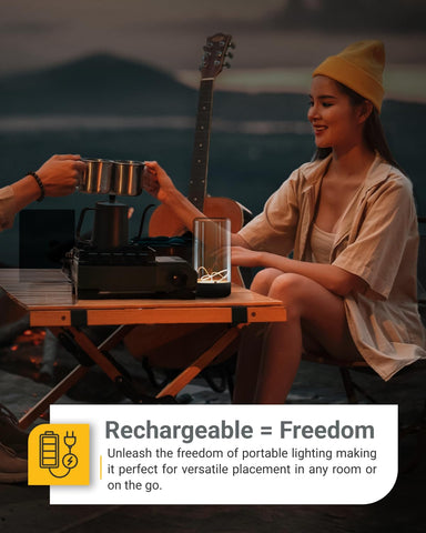 Sunco Magnetic Filament Light USB-C charging enables cordless use anywhere