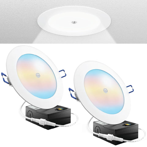 Sunco Motion Sensor Recessed Light 6-Inch LED downlight with warm glow for kitchens