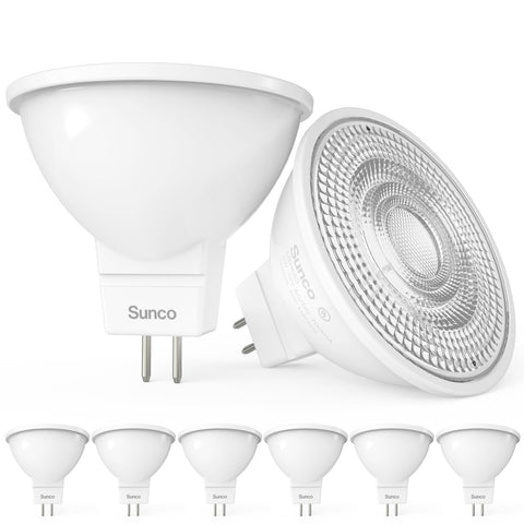 Sunco MR16 LED bulb pack shot; energy-efficient lighting upgrade option.