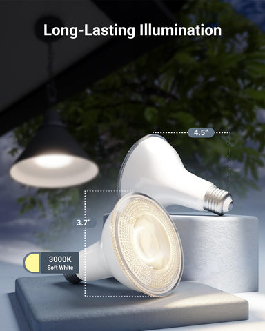 Sunco PAR30 Dusk to Dawn bulb for backyard enhances outdoor visibility.