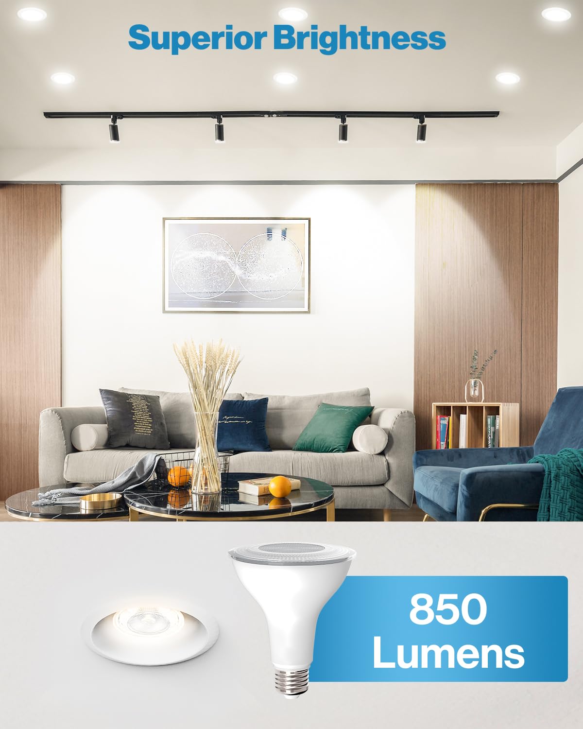 Sunco PAR30 warm white 3000K light for ambient mood and tasks