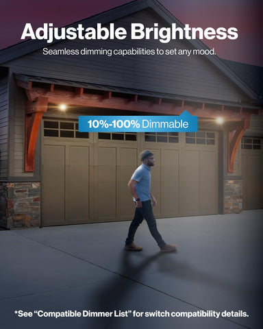 Sunco PAR38 2800 lumens delivers broad coverage for porches and driveways.