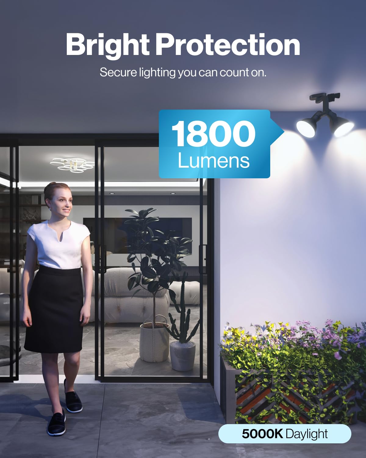 Sunco PAR38 LED flood bulb waterproof, wet rated for all-weather lighting.