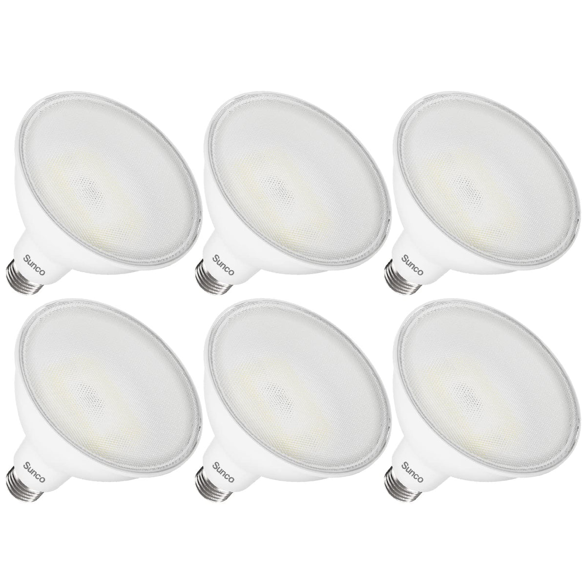 Sunco PAR38 outdoor flood light bulb for bright exterior illumination.
