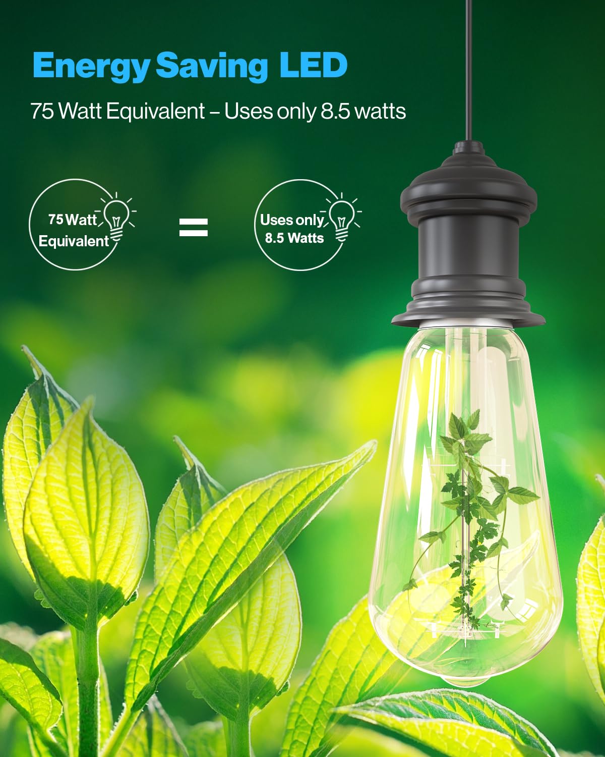 Sunco bulb ideal for patios, decks, and outdoor entertaining.