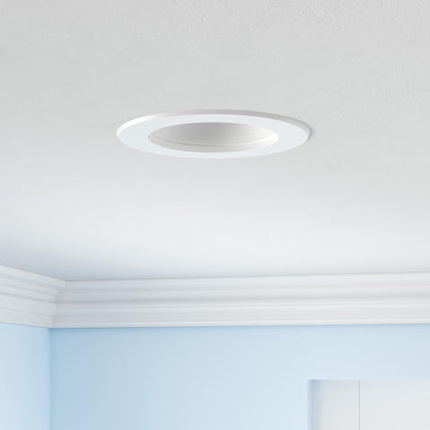 Sunco retrofit LED downlight designed for damp-rated installations.