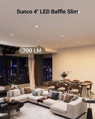 Sunco selectable CCT slider on back for easy color temperature adjustment