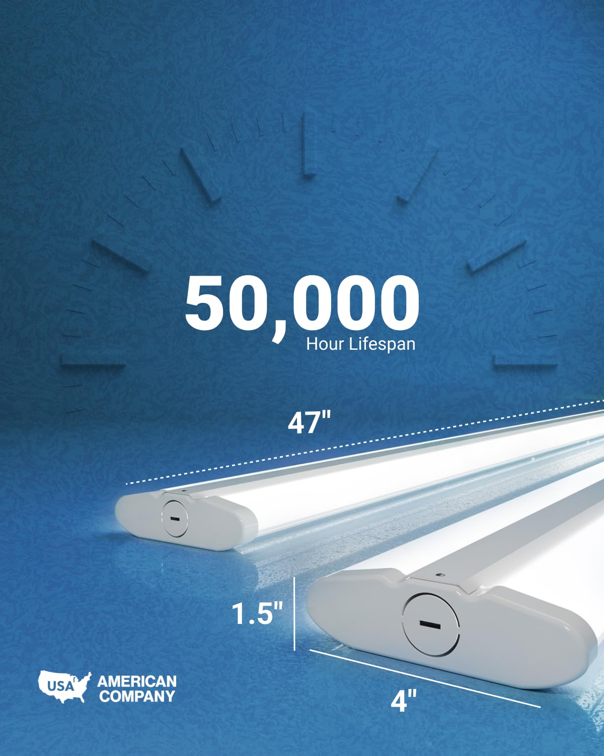 Sunco surface-mount ceiling light enabling easy retrofits in garages.