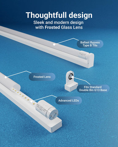 Sunco LED T8 tubes lighting a workshop scene for clarity